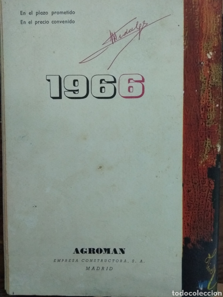 Cat&aacute;logos publicitarios: Almanaque Agroman. A&ntilde;o 1966 - Foto 2