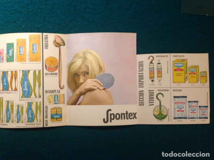 Cat&aacute;logos publicitarios: SPONTEX - TRIPTICO CON PRODUCTOS - A&Ntilde;OS 60 - Foto 4