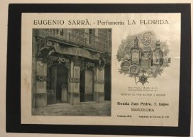 Publicidad Perfumería La Florida. Eugenio Sarrá