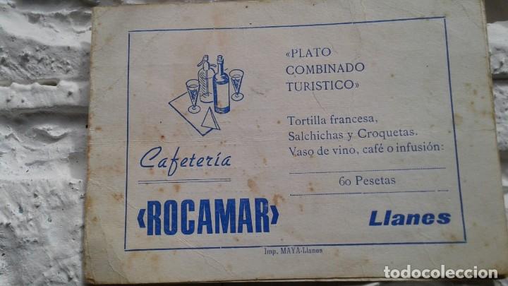 Advertising Catalogs: PUBLICIDAD CAFETERIA ROCAMAR EN LLANES -1967