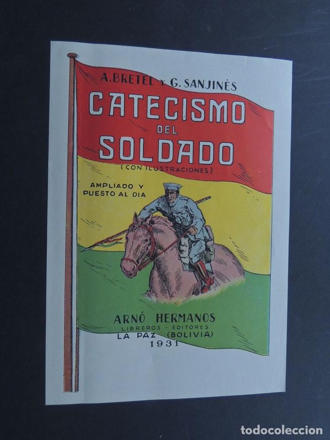 Cat&aacute;logos publicit&aacute;rios: ANTIGUA HOJA PUBLICIDAD ( ORIGINAL ) CATECISMO DEL SOLDADO / LA PAZ - BOLIVIA A&Ntilde;O 1931