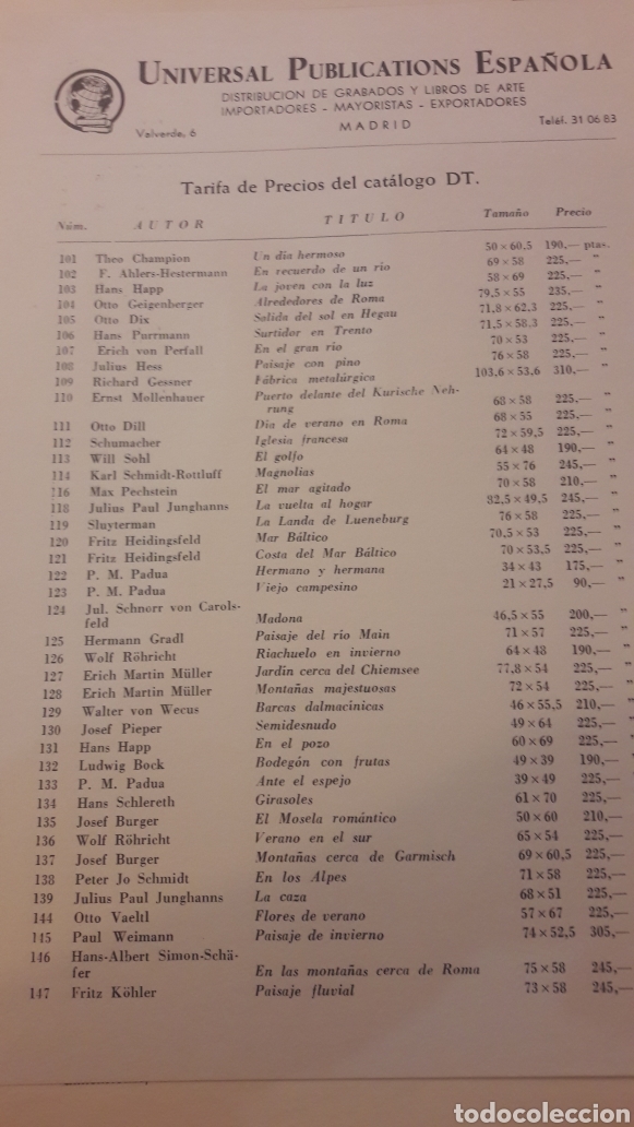 Werbekataloge: Universal publicatione Espa&ntilde;ola Madrid Niederrhein