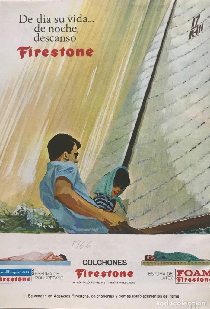 Advertising Catalogs: 1966 PUBLICIDAD COLCHONES FIRESTONE.