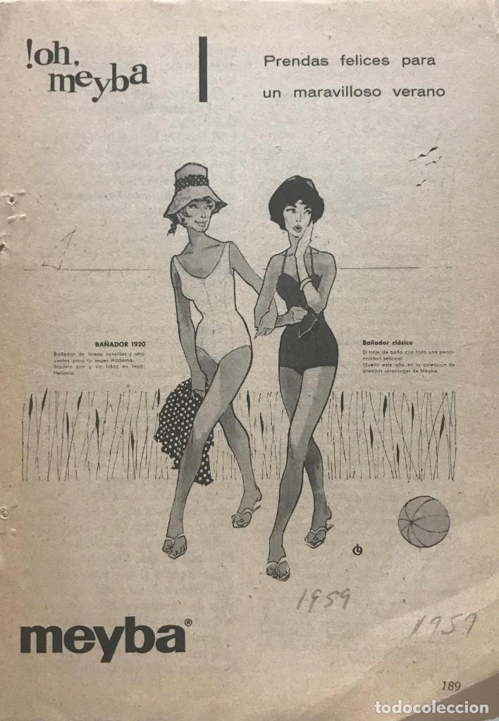 Cat&aacute;logos publicitarios: 1959 PUBLICIDAD MEYBA.
