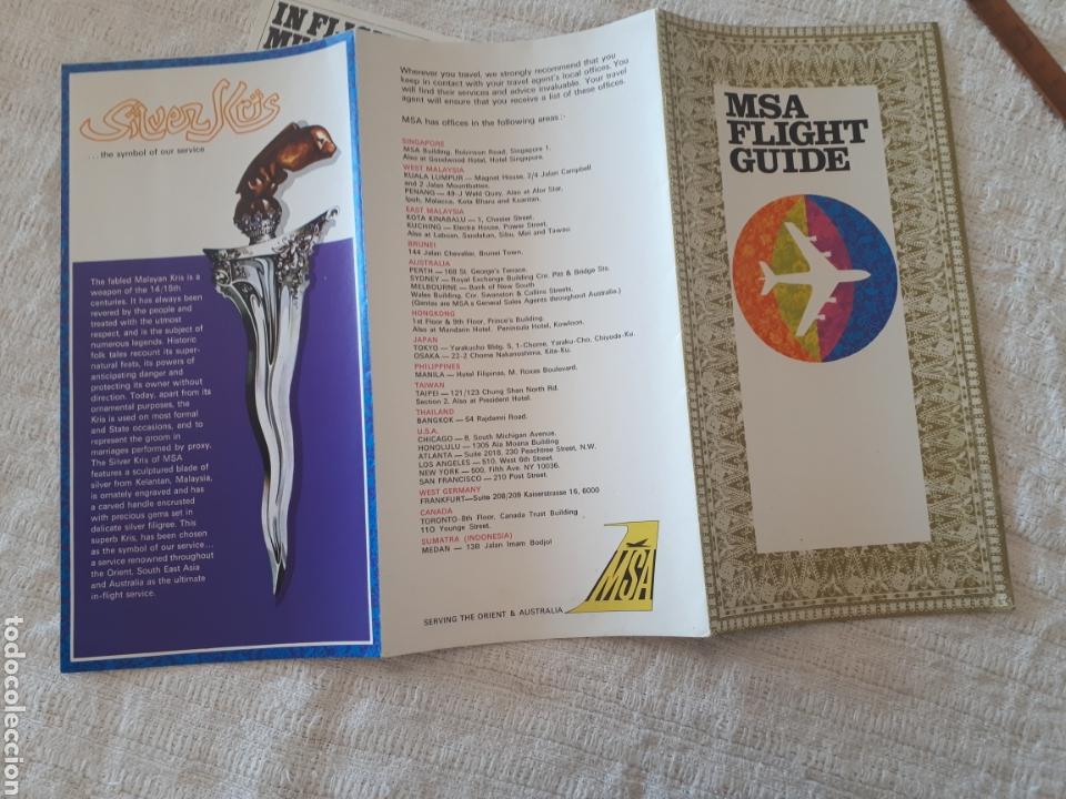 Cat&aacute;logos publicitarios: Lote 2 cat&aacute;logo publicitario MSA Flight Guide - Foto 3