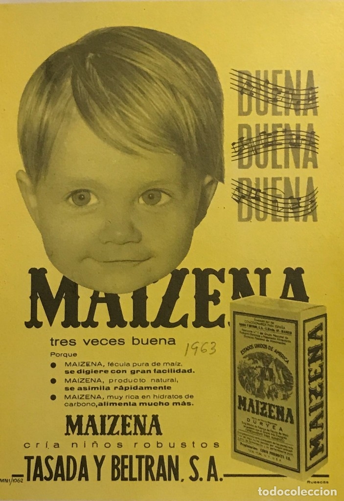 1963 Publicidad Maizena