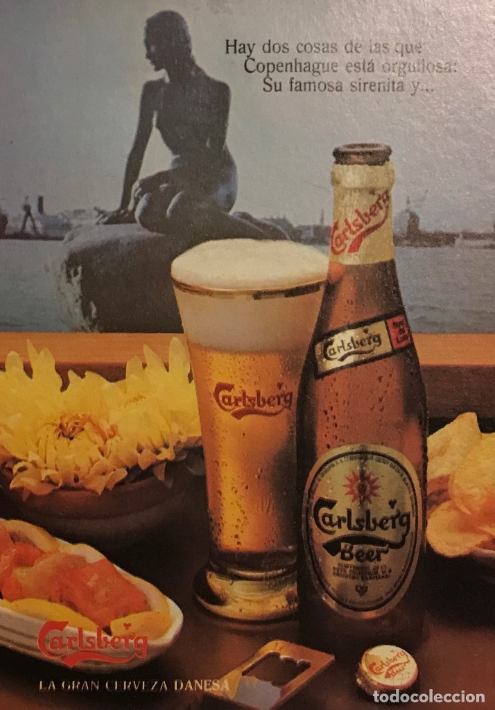 Cat&aacute;logos publicitarios: 1977 PUBLICIDAD CERVEZA CARLSBERG.