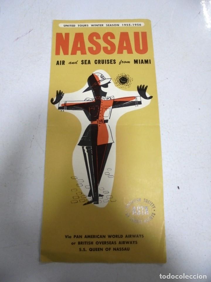 Werbekataloge: TRIPTICO PUBLICITARIO. NASSAU. AMERICAN SOCIETY OF TRAVEL AGENTS. ASTA. VER