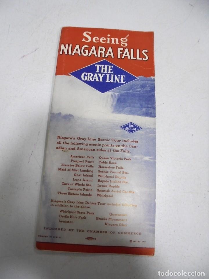 Werbekataloge: FOLLETO PUBLICITARIO. SEEING NIAGARA FALLS. THE GRAYLINE. U.S.A. VER FOTOS