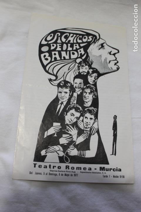 Advertising Catalogs: LOS CHICOS DE LA BANDA, TEATRO ROMEA, MURCIA 1977