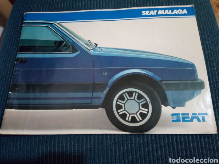 Cat&aacute;logos publicitarios: Folleto catalogo publicidad original seat malaga 1987
