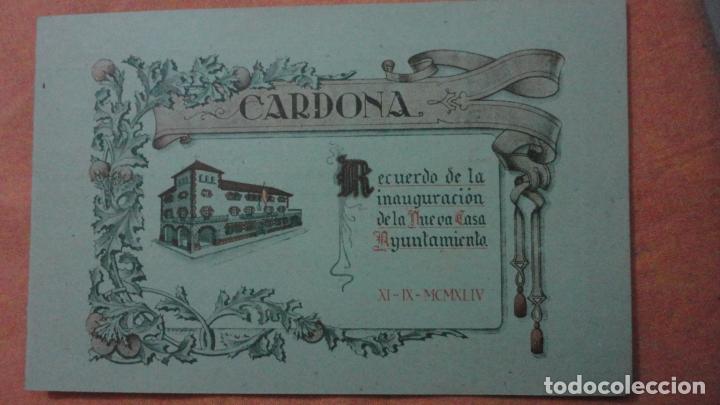 Cat&aacute;logos publicitarios: RECUERDO INAUGURACION NUEVA CASA AYUNTAMIENTO CARDONA.BARCELONA 1944