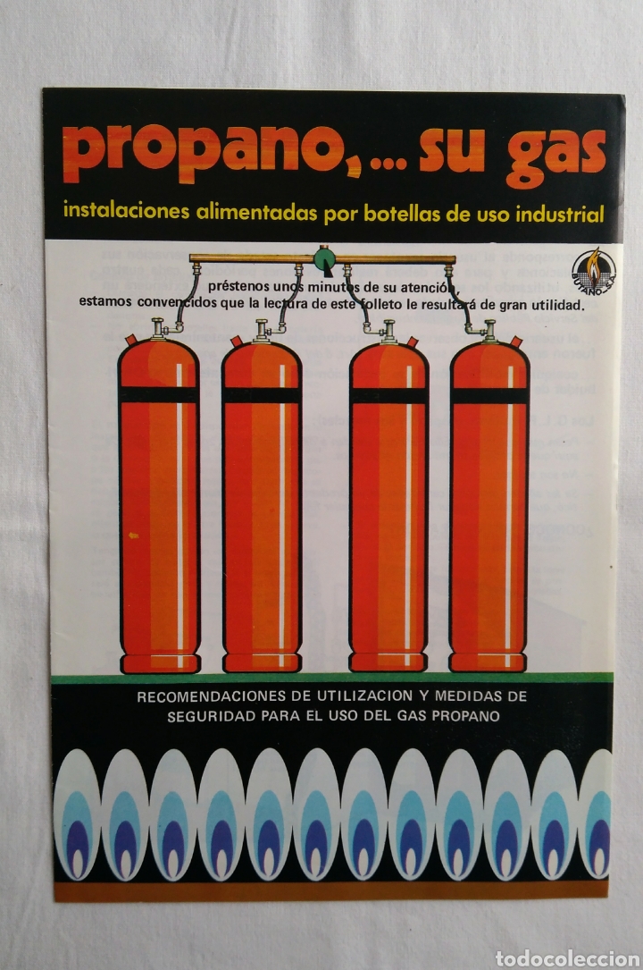 Cat&aacute;logos publicitarios: Raro folleto bombonas propano