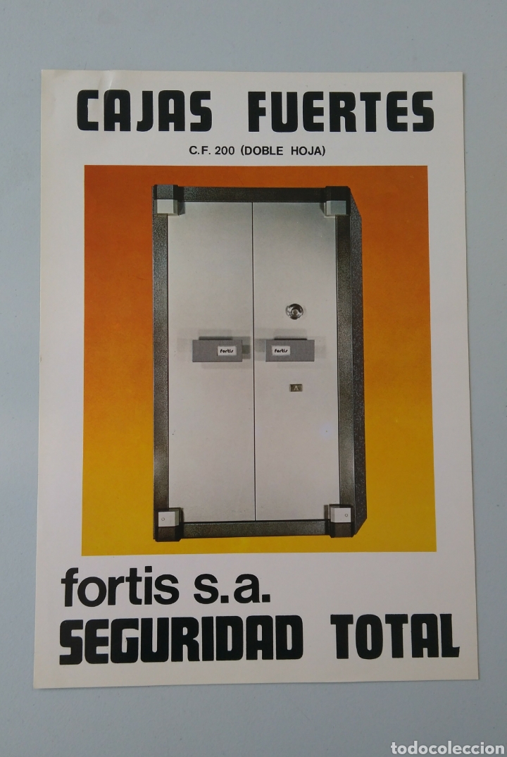 Cat&aacute;logos publicitarios: Antiguo folleto caja fuerte