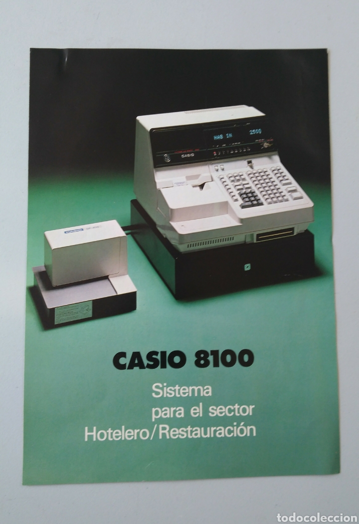 Cat&aacute;logos publicitarios: Folleto caja registradora Casio