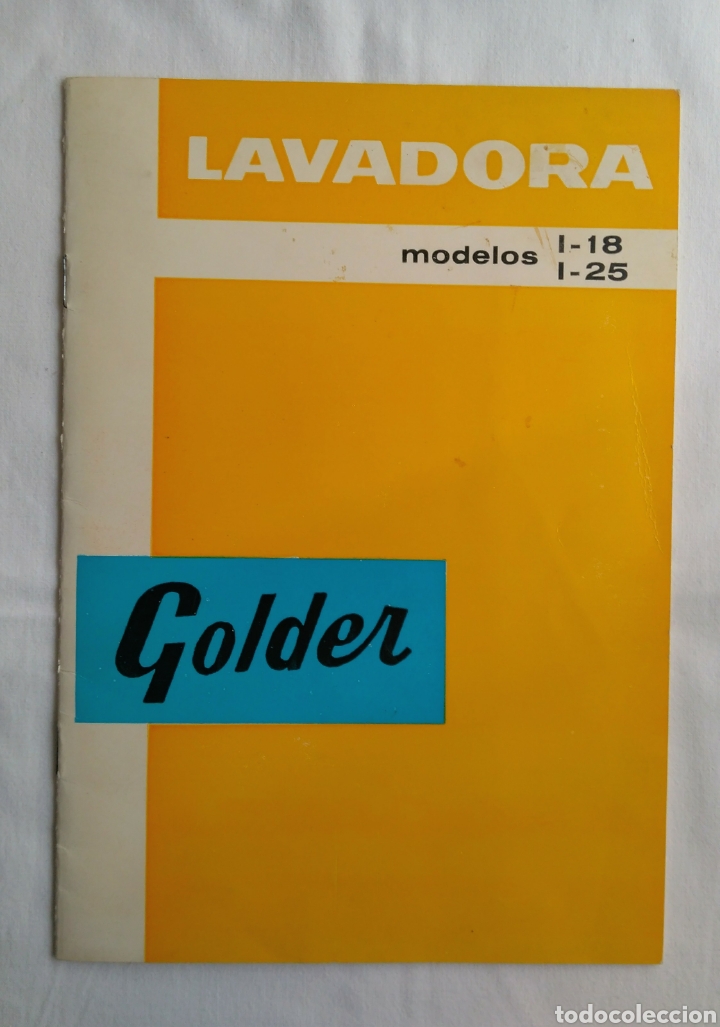 Cat&aacute;logos publicitarios: Folleto Lavadora Golder