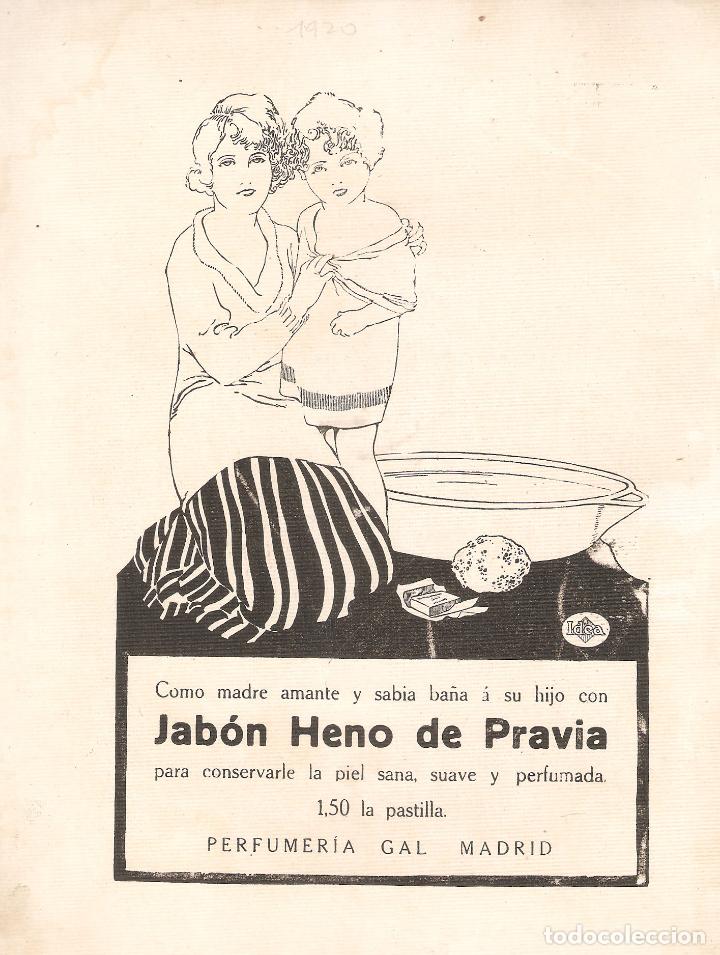 Catalogues publicitaires: Perfumeria, jabon Heno de Pravia. Gal. 1920. 18 x 24 cms. Vell i Bell