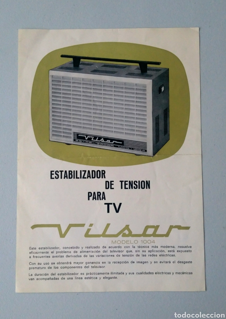 Cat&aacute;logos publicitarios: Cat&aacute;logo publicidad estabilizador Vilsar a&ntilde;os 70