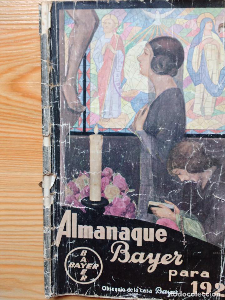 Cat&aacute;logos publicitarios: ALMANAQUE BAYER 1928 - Foto 2