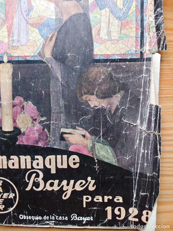 Cat&aacute;logos publicitarios: ALMANAQUE BAYER 1928 - Foto 4