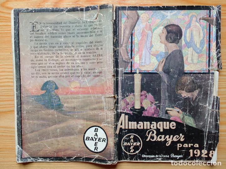Cat&aacute;logos publicitarios: ALMANAQUE BAYER 1928 - Foto 28