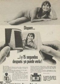 1967 Publicidad cámaras Polaroid 18,2x25 cm