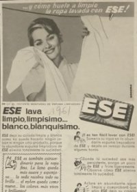 1961 Publicidad jabón Ese 18,2x25 cm
