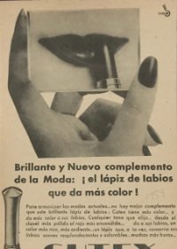 1959 Publicidad lápiz de labios Cutex