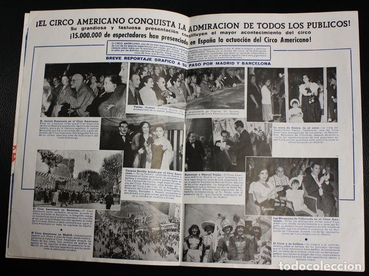 Cat&aacute;logos publicitarios: PROGRAMA CIRCO AMERICANO. TEMPORADA 1955 - Foto 3