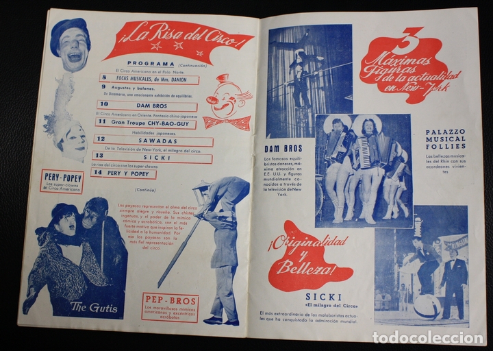 Cat&aacute;logos publicitarios: PROGRAMA CIRCO AMERICANO. TEMPORADA 1955 - Foto 4
