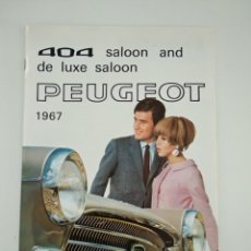 Catálogos publicitarios: CATÁLOGO PEUGEOT 404 1967 EN INGLÉS