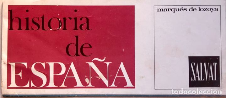 Cat&aacute;logos publicitarios: Folleto desplegable historia Espa&ntilde;a Marques de Lozoya