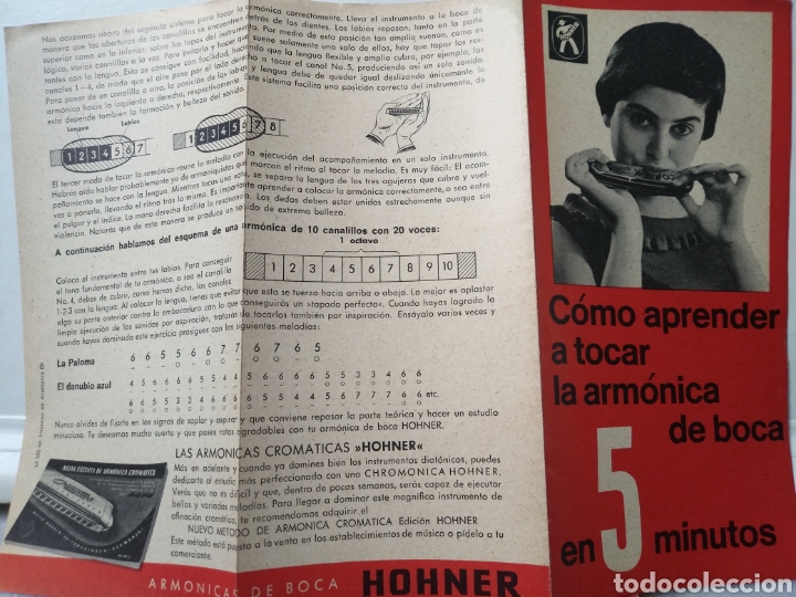 Cat&aacute;logos publicitarios: COMO APRENDER A TOCAR LA ARMONICA DE BOCA EN 5 MINUTOS. HONNER. ARMONICAS. - Foto 2