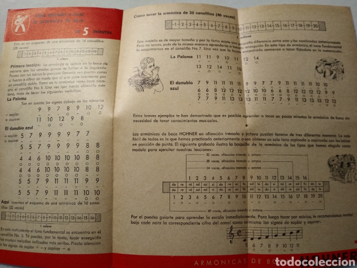 Cat&aacute;logos publicitarios: COMO APRENDER A TOCAR LA ARMONICA DE BOCA EN 5 MINUTOS. HONNER. ARMONICAS. - Foto 3
