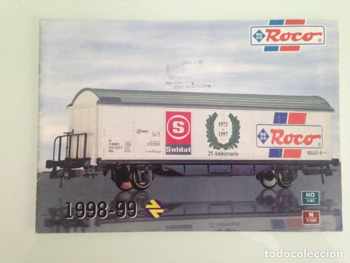 Advertising Catalogs: TREN, CATALOGO ROCO, 1998-1999, HO-N, 24 P&Aacute;GINAS + NOVEDADES RENFE 1999