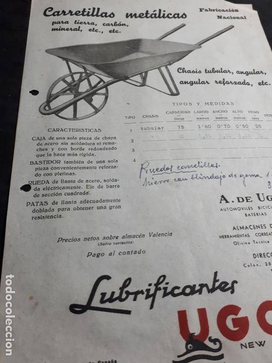 Advertising Catalogs: HOJA PUBLICIDAD CATALOGO A&Ntilde;OS 30-40 CARRETILLAS METALICAS