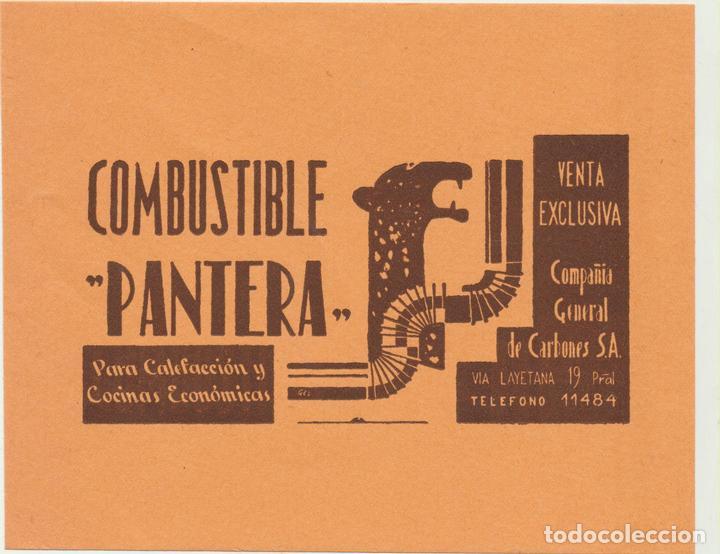 Werbekataloge: Publicidad (11x13,5) Combustible Pantera. 193?