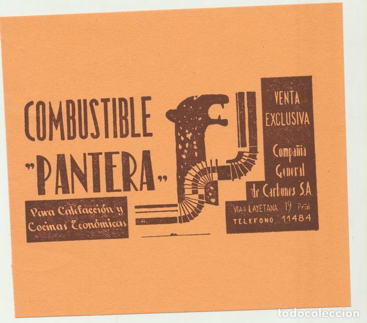 Werbekataloge: Publicidad (11x13,5) Combustible Pantera. 193?