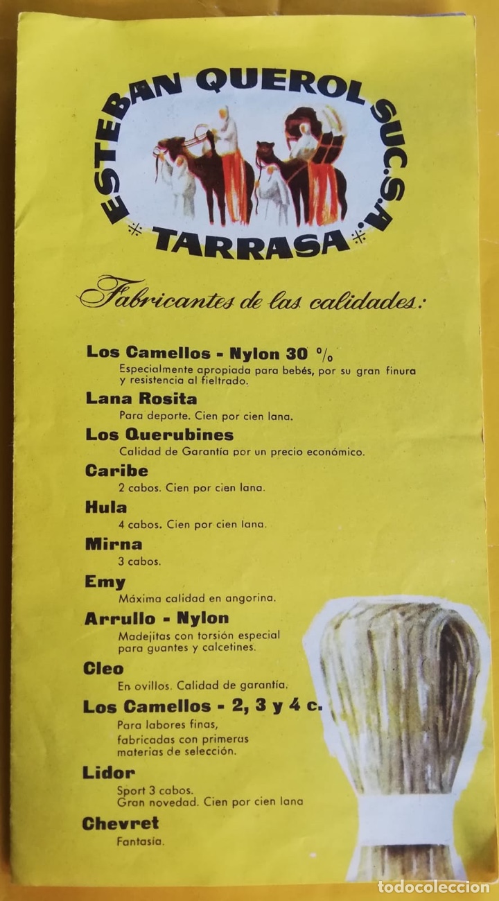 Cat&aacute;logos publicitarios: Folleto lanas Esteban Querol Terrassa - Foto 1