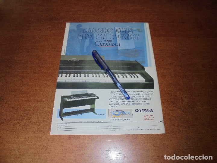 Cat&aacute;logos publicitarios: PUBLICIDAD PRENSA 1987: PIANO YAMAHA CLAVINOVA