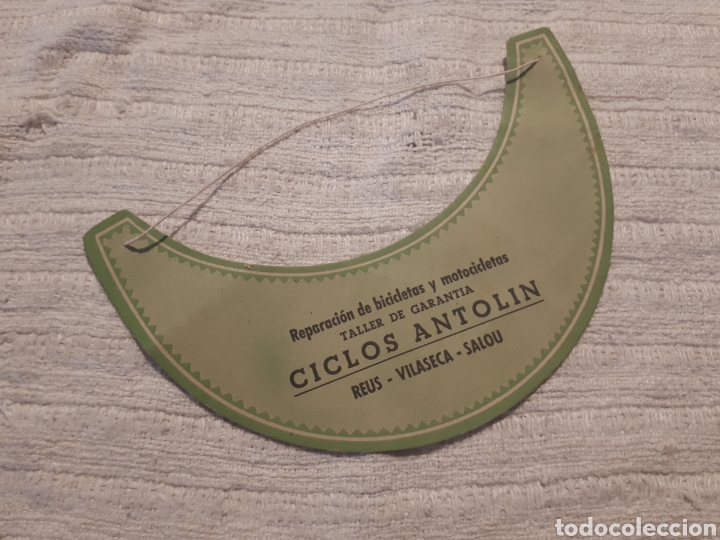 Cat&aacute;logos publicitarios: Visera cart&oacute;n publicidad Ciclos Antol&iacute;n, Reus - Vilaseca - Salou