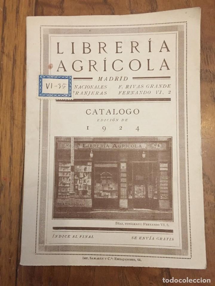 Werbekataloge: CAT&Aacute;LOGO LIBRER&Iacute;A AGR&Iacute;COLA, 1924