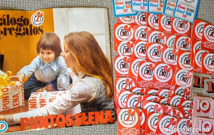 Cat&aacute;logos publicitarios: Cat&aacute;logo y Puntos Elena. D&eacute;cada de los 70.
