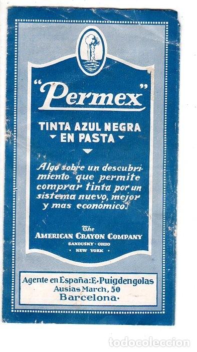 Werbekataloge: FOLLETO PUBLICITARIO PERMEX. TINTA AZUL NEGRA EN PASTA.