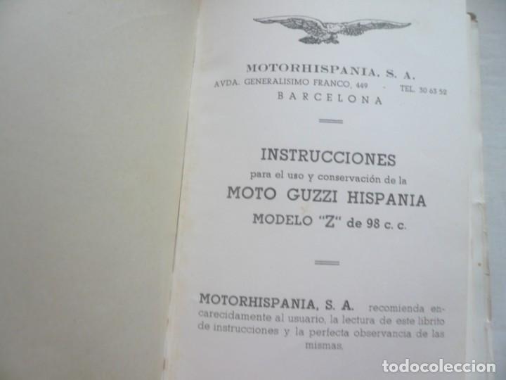 Cat&aacute;logos publicitarios: Moto Guzzi Hispania.Publicitat. - Foto 2