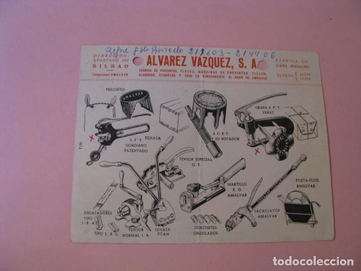 Catalogues publicitaires: FOLLETO CATALOGO DE PRODUCTOS. ALVAREZ VAZQUEZ, S.A. URBI (BASAURI). 1956. 15,5X12 CM.