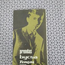 Catálogos publicitarios: CATALOGO PUBLICIDAD PRENDAS BYCSA TERGAL DESPLEGABLE