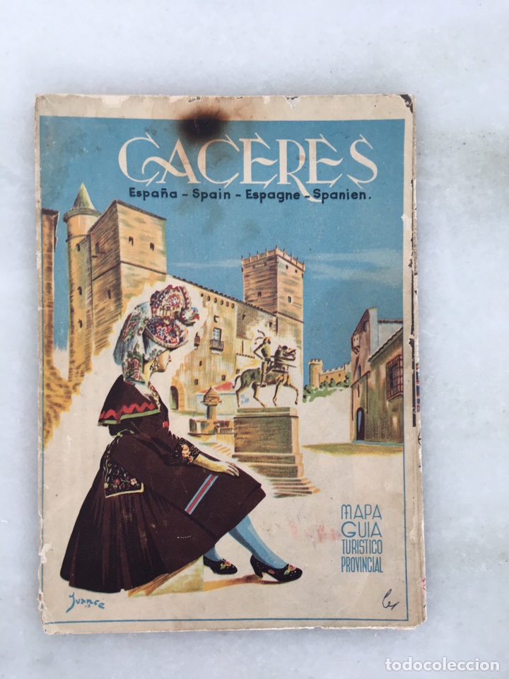 Advertising Catalogs: C&aacute;ceres antiguo mapa gu&iacute;a tur&iacute;stico