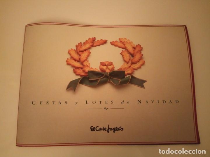 Catalogues publicitaires: Cat&aacute;logo de El Corte Ingl&eacute;s Cestas y lotes de Navidad 1.993