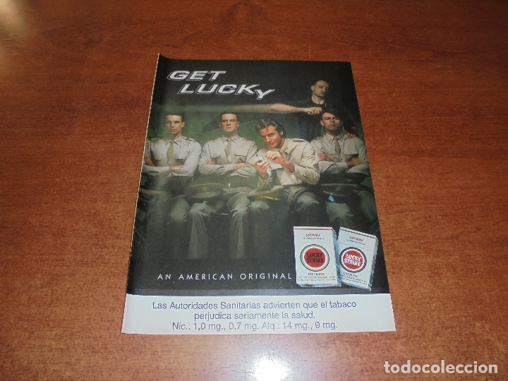 Cat&aacute;logos publicitarios: PUBLICIDAD 1996: LUCKY STRIKE - Foto 1